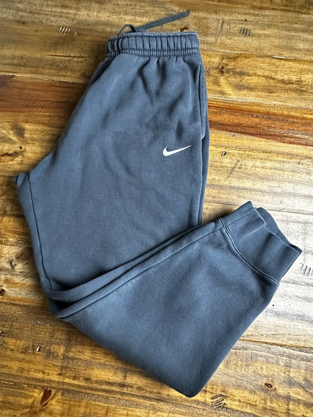 Nike Kids Charcoal Jogger Sweatpants with Swoosh